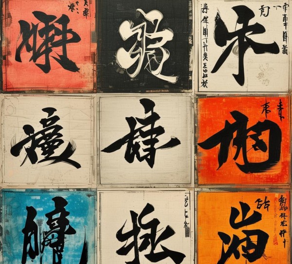 九宫格书法艺术，动态素材中的古典韵味探寻,九宫格书法艺术，动态素材中的古典韵味探寻,书法,书法展,第1张