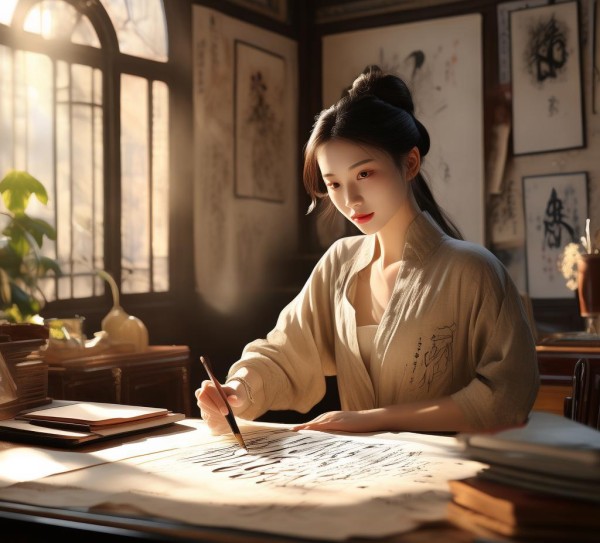 青年女书法家北北，翰墨青春，艺术人生璀璨绽放,青年女书法家北北，翰墨青春，艺术人生璀璨绽放,书法,书法展,第1张