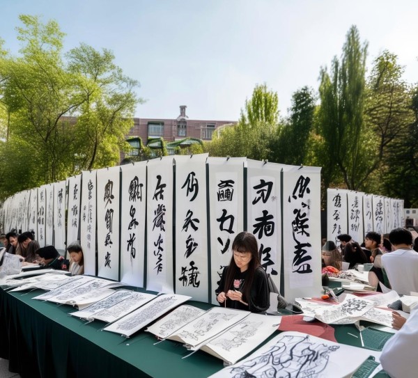 翰墨飘香满溢校园——大学书法作品展开幕式,翰墨飘香满溢校园——大学书法作品展开幕式,书法,第1张